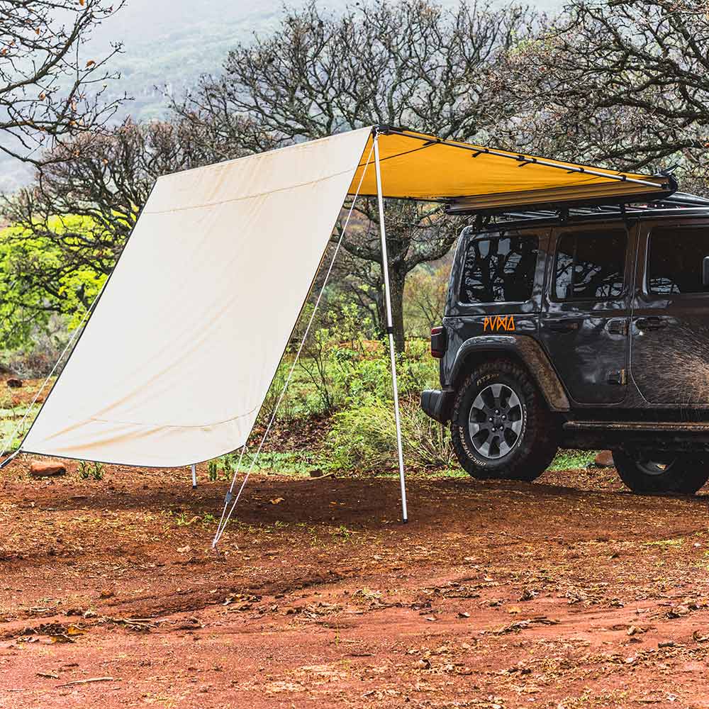 Toldo Lateral Retráctil Overland Offroad + 2 Lonas Laterales